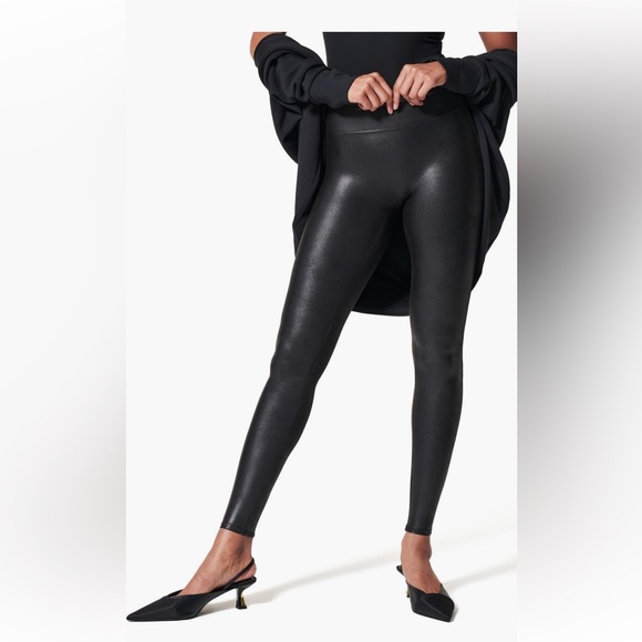 SPANX Faux Leather Leggings - Picture 1 of 7